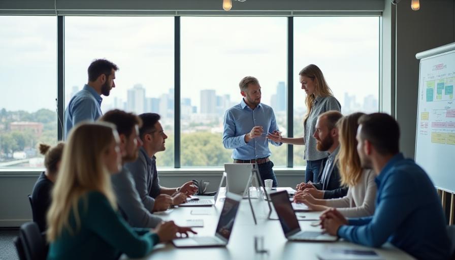 The Meridian Marketing team collaborating in a modern Sydney office.