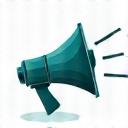 A megaphone icon representing digital advertising