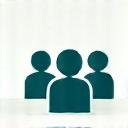 A group of people icon representing social media